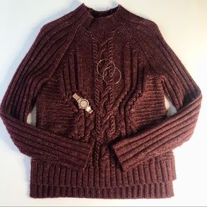 Hollister Knitted sweater (burgundy)